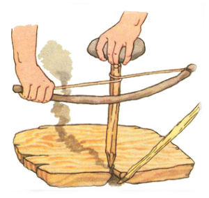 добыча огня на необитаемом острове